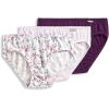imageJockey Womens Plus Size Elance Bikini  3 PackDeep PlumBelvedere Lavender StripeBella Floral