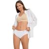imageJockey Womens Plus Size Elance Bikini  3 PackFuture DuskGrape Brush DotFloral Wallpaper