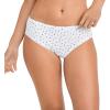 imageJockey Womens Plus Size Elance Bikini  3 PackFuture DuskGrape Brush DotFloral Wallpaper