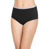 imageJockey Womens Underwear Classic Brief  6 PackBlackGrey HeatherSimple Stripe