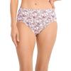 imageJockey Womens Underwear Plus Size Elance Hipster  6 PackBleachedElissa FloralSilver Plum