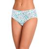 imageJockey Womens Underwear Plus Size Elance Hipster  6 PackWhiteSmall Floral ExpressionCoral MistBelvedere StripeWhiteCoral Mist