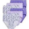 imageJockey Womens Underwear Plus Size Elance Hipster  6 PackSheer LilacUndulating LilacLavender Bud