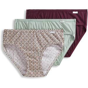 imageJockey Womens Plus Size Elance Bikini  3 PackDeep SangriaGallant GeoDried Sage