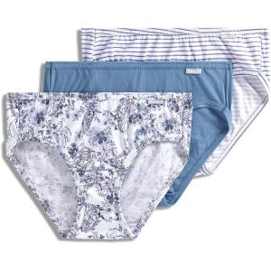 imageJockey Womens Plus Size Elance Bikini  3 PackFresh CoastMontauk StripePaisley Floral