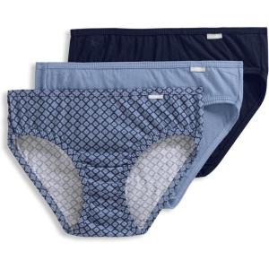 imageJockey Womens Plus Size Elance Bikini  3 PackTrue NavyPetite Blue GeoShower