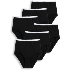 imageJockey Womens Underwear Classic Brief  6 PackBlack