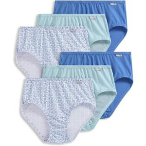 imageJockey Womens Underwear Plus Size Elance Hipster  6 PackSky BlueQuilted PrismMinty Mist