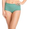 imageJockey Womens Comfies Microfiber Brief  3 PackAquamarine StripeTrue BlueEcho Blue