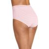 imageJockey Womens Comfies Microfiber Brief  3 PackDeep LagoonSubtle MintCoral Mist Stripe