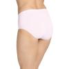 imageJockey Womens Comfies Microfiber Brief  3 PackWhitePink PearlGrey