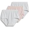 imageJockey Womens Comfies Microfiber Brief  3 PackWhiteShellWhite