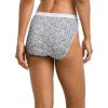 imageJockey Womens Underwear Classic French Cut  6 PackBlackPlayful Black PetalsGrey Heather
