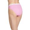 imageJockey Womens Underwear Classic French Cut  6 PackSienna SunsetSimple Pink StripeIvory