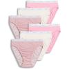 imageJockey Womens Underwear Classic French Cut  6 PackSienna SunsetSimple Pink StripeIvory