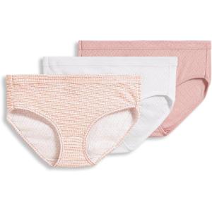 imageJockey Womens Elance Breathe Hipster  3 PackWhiteSeashell RoseNeutral Rose Horizon