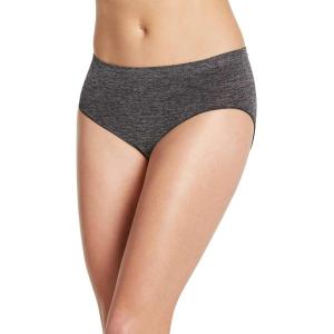 imageJockey Womens Underwear Smooth ampamp Shine Seamfree HipsterBlack Heather