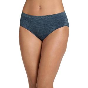 imageJockey Womens Underwear Smooth ampamp Shine Seamfree HipsterNavy Heather