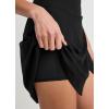 imageJockey Womens Activewear EVERACTIVE Wrap Front Skirt with Builtin ShortBlack
