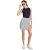 imageJockey Womens Activewear EVERACTIVE Wrap Front Skirt with Builtin ShortNavy Jess Stripe