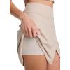 imageJockey Womens Activewear EVERACTIVE Wrap Front Skirt with Builtin ShortOatmeal Heather