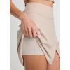 imageJockey Womens Activewear EVERACTIVE Wrap Front Skirt with Builtin ShortOatmeal Heather