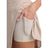 imageJockey Womens Activewear EVERACTIVE Wrap Front Skirt with Builtin ShortOatmeal Heather