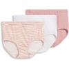 imageJockey Womens Elance Breathe Brief  3 PackWhiteSeashell RoseNeutral Rose Horizon