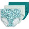 imageJockey Womens Elance Breathe Brief  3 PackSubtle MintSimple Floral ParadiseBayou