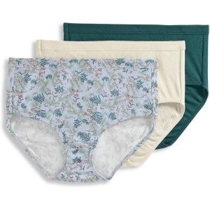 imageJockey Womens Elance Breathe Brief  3 PackCactus PineNostalgic Pine BarrensSandy Shimmer