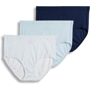 imageJockey Womens Elance Breathe Brief  3 PackFlowing FineFrothy BlueNavy