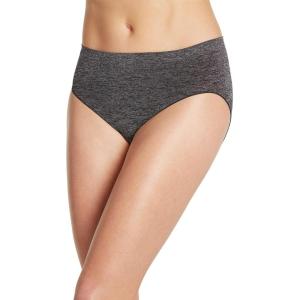 imageJockey Womens Underwear Smooth ampamp Shine Seamfree Hi CutBlack Heather