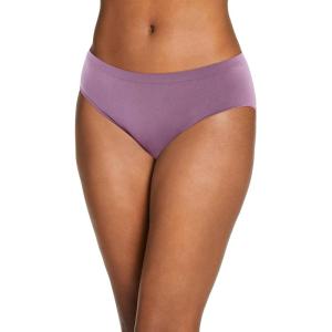 imageJockey Womens Underwear Smooth ampamp Shine Seamfree Hi CutSilver Plum