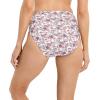 imageJockey Womens Plus Size Elance French Cut  3 PackBleachedElissa FloralSilver Plum