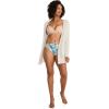 imageJockey Womens Plus Size Elance French Cut  3 PackReally TealArtistic PalmSunrise Peach