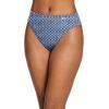 imageJockey Womens Plus Size Elance French Cut  3 PackTrue NavyPetite Blue GeoShower
