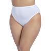 imageJockey Womens Plus Size Elance French Cut  3 PackWhite