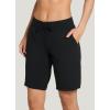 imageJockey Womens Sleepwear Cotton Stretch Jersey 10quot Bermuda ShortBlack