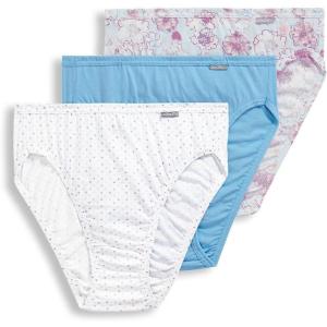 imageJockey Womens Plus Size Elance French Cut  3 PackDream DotFloral CloudsFresh Air Blue