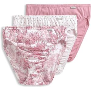 imageJockey Womens Plus Size Elance French Cut  3 PackPink HarmonyDash DotPink Maiden Floral