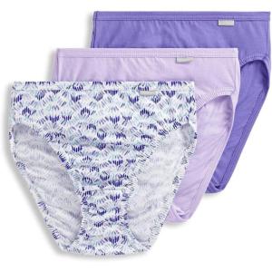 imageJockey Womens Plus Size Elance French Cut  3 PackSheer LilacUndulating LilacLavender Bud