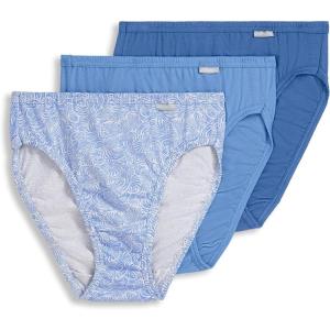 imageJockey Womens Plus Size Elance French Cut  3 PackTrue BlueSpiraling ShellsPicasso Blue