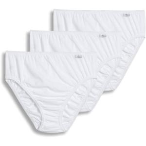 imageJockey Womens Plus Size Elance French Cut  3 PackWhite