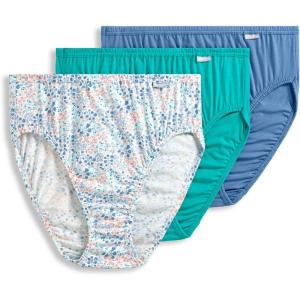 imageJockey Womens Plus Size Elance French Cut  3 PackWinter BlueEden FloralParadise Teal