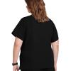 imageJockey Womens Scrubs True Fit Crossover VNeck Scrub TopBlack