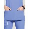 imageJockey Womens Scrubs True Fit Crossover VNeck Scrub TopCeil Blue