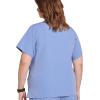 imageJockey Womens Scrubs True Fit Crossover VNeck Scrub TopCeil Blue