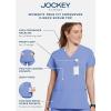 imageJockey Womens Scrubs True Fit Crossover VNeck Scrub TopCeil Blue