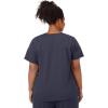 imageJockey Womens Scrubs True Fit Crossover VNeck Scrub TopCharcoal Grey