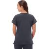 imageJockey Womens Scrubs True Fit Crossover VNeck Scrub TopCharcoal Grey